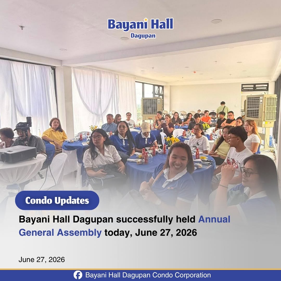 Bayani Hall Dagupan Successfully Held Its First General Assembly last June 27, 2026
